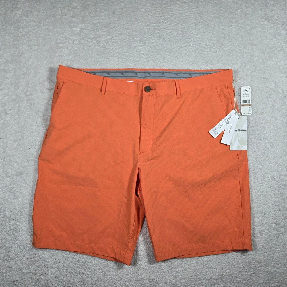 Tommy Bahama Mens 42 Chip Shot 10' Inseam Shorts Daytona Peach Orange ST889700